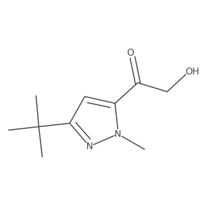 1-(5-Tert-butyl-2-methylpyrazol-3-yl)-2-hydroxyethanone Structure