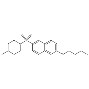1-[(6-Butoxynaphthalen-2-yl)sulfonyl]-4-methylpiperidine结构式