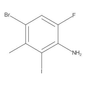 4-Bromo-6-fluoro-2-iodo-3-methylaniline Structure