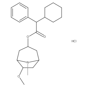6-Methoxypseudotropine phenylcyclohexylacetate, hydrochloride结构式