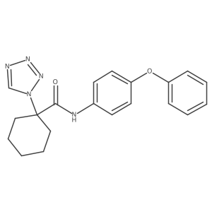 N-(4-phenoxyphenyl)-1-(1H-tetrazol-1-yl)cyclohexanecarboxamide Structure