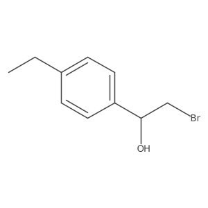 2-Bromo-1-(4-ethylphenyl)ethan-1-ol Structure