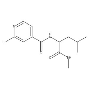 2-[(2-chloropyridin-4-yl)formamido]-N,4-dimethylpentanamide Structure