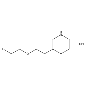 3-[2-(2-Fluoroethoxy)ethyl]piperidine hydrochloride Structure