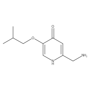 2-(Aminomethyl)-5-(2-methylpropoxy)pyridin-4-ol Structure