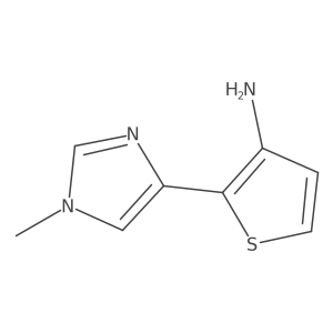 2-(1-methyl-1H-imidazol-4-yl)thiophen-3-amine Structure