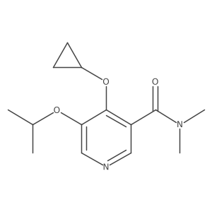 4-Cyclopropoxy-5-isopropoxy-N,N-dimethylnicotinamide Structure