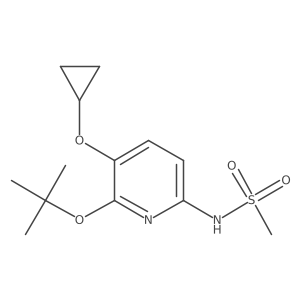 N-(6-Tert-butoxy-5-cyclopropoxypyridin-2-YL)methanesulfonamide Structure