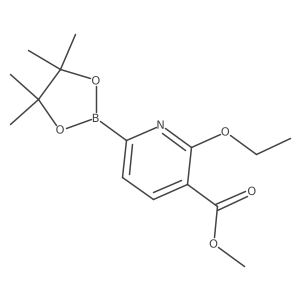 Methyl 2-ethoxy-6-(4,4,5,5-tetramethyl-1,3,2-dioxaborolan-2-yl)nicotinate结构式