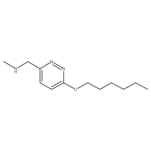 6-(Hexyloxy)-N-methyl-3-pyridazinemethanamine结构式