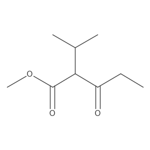 Methyl 3-oxo-2-(propan-2-yl)pentanoate结构式