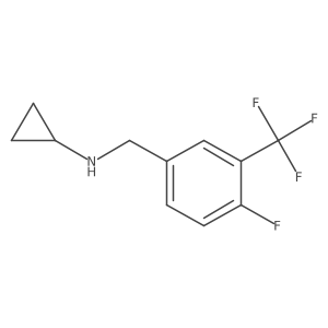 N-(4-Fluoro-3-(trifluoromethyl)benzyl)cyclopropanamine结构式