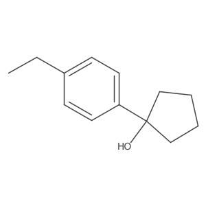 1-(4-Ethylphenyl)cyclopentan-1-ol Structure