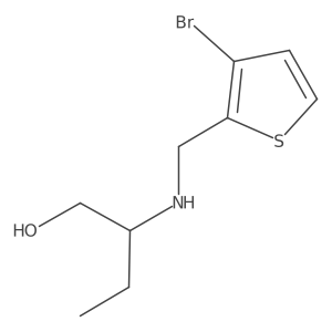 2-{[(3-Bromothiophen-2-yl)methyl]amino}butan-1-ol结构式