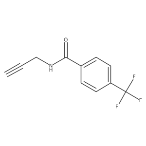 N-(prop-2-yn-1-yl)-4-(trifluoromethyl)benzamide结构式