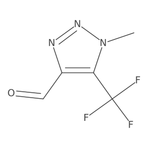 1-Methyl-5-(trifluoromethyl)triazole-4-carbaldehyde Structure