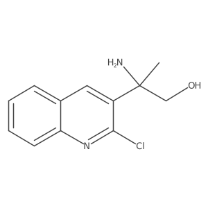 2-Amino-2-(2-chloroquinolin-3-yl)propan-1-ol结构式