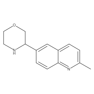 2-Methyl-6-(morpholin-3-yl)quinoline结构式
