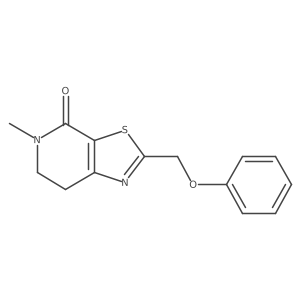5-Methyl-2-(phenoxymethyl)-6,7-dihydro-[1,3]thiazolo[5,4-c]pyridin-4-one结构式