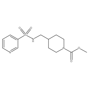 Methyl 4-((pyridine-3-sulfonamido)methyl)piperidine-1-carboxylate Structure