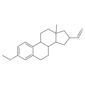 (8S,9S,13R,14S,16S)-3-methoxy-13-methyl-6,7,8,9,11,12,14,15,16,17-decahydrocyclopenta[a]phenanthrene-16-carbaldehyde结构式