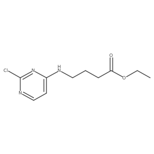 Ethyl 4-[(2-chloropyrimidin-4-yl)amino]butanoate结构式