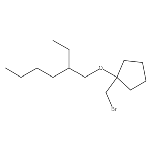 1-(Bromomethyl)-1-((2-ethylhexyl)oxy)cyclopentane Structure