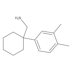 [1-(3,4-Dimethylphenyl)cyclohexyl]methanamine结构式