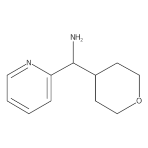 Pyridin-2-yl(tetrahydro-2H-pyran-4-yl)methanamine结构式