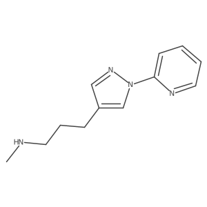 methyl({3-[1-(pyridin-2-yl)-1H-pyrazol-4-yl]propyl})amine结构式