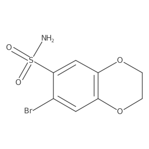 7-Bromo-2,3-dihydro-1,4-benzodioxine-6-sulfonamide结构式