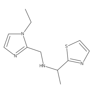 2-Thiazolemethanamine, N-[(1-ethyl-1H-imidazol-2-yl)methyl]-I+/--methyl-结构式
