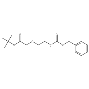 tert-Butyl 2-[2-(Cbz-amino)ethoxy]acetate结构式