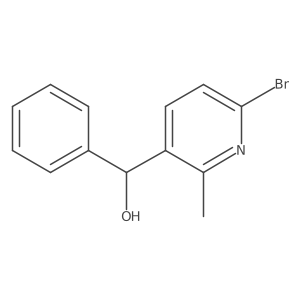 (6-Bromo-2-methylpyridin-3-yl)(phenyl)methanol结构式