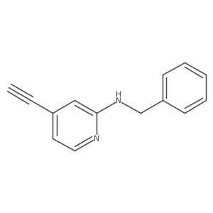 N-benzyl-4-ethynylpyridin-2-amine Structure