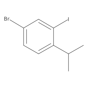 4-Bromo-2-iodo-1-isopropylbenzene结构式