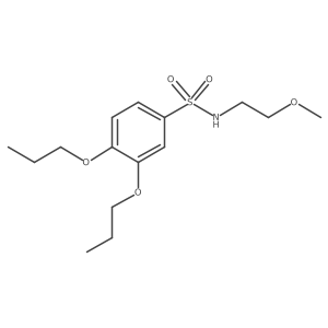 N-(2-methoxyethyl)-3,4-dipropoxybenzene-1-sulfonamide Structure