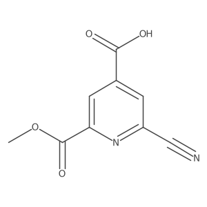 2-Cyano-6-(methoxycarbonyl)isonicotinic acid Structure
