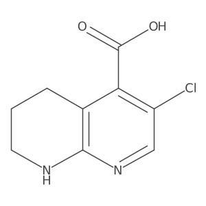 3-Chloro-5,6,7,8-tetrahydro-1,8-naphthyridine-4-carboxylic acid Structure