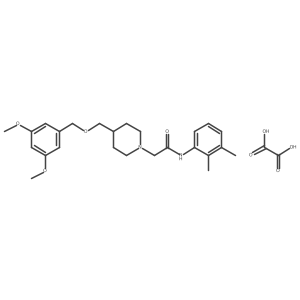 2-(4-(((3,5-dimethoxybenzyl)oxy)methyl)piperidin-1-yl)-N-(2,3-dimethylphenyl)acetamide oxalate Structure