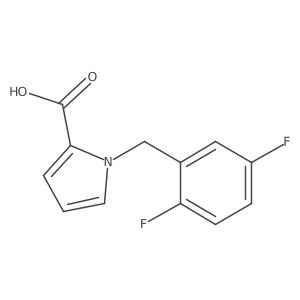 1-[(2,5-difluorophenyl)methyl]-1H-pyrrole-2-carboxylic acid Structure