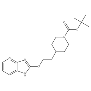 tert-Butyl 4-(2-((3H-imidazo[4,5-b]pyridin-2-yl)oxy)ethyl)piperidine-1-carboxylate结构式