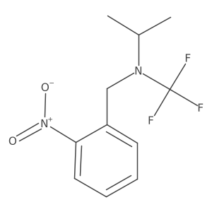 N-(2-nitrobenzyl)-N-(trifluoromethyl)propan-2-amine Structure