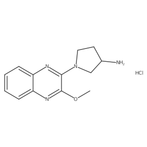 (R)-1-(3-methoxyquinoxalin-2-yl)pyrrolidin-3-amine hydrochloride Structure