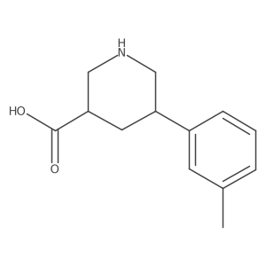 5-(3-Methylphenyl)piperidine-3-carboxylic acid结构式