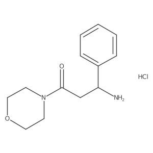 3-Amino-1-(morpholin-4-yl)-3-phenylpropan-1-one hydrochloride Structure