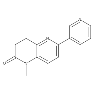3,4-Dihydro-1-methyl-6-(3-pyridinyl)-1,5-naphthyridin-2(1H)-one结构式
