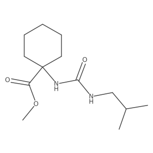 Methyl 1-{[(2-methylpropyl)carbamoyl]amino}cyclohexanecarboxylate Structure