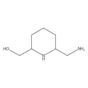 [6-(Aminomethyl)piperidin-2-yl]methanol Structure