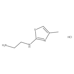 N1-(4-Methyl-1,3-thiazol-2-yl)ethane-1,2-diamine hydrochloride Structure